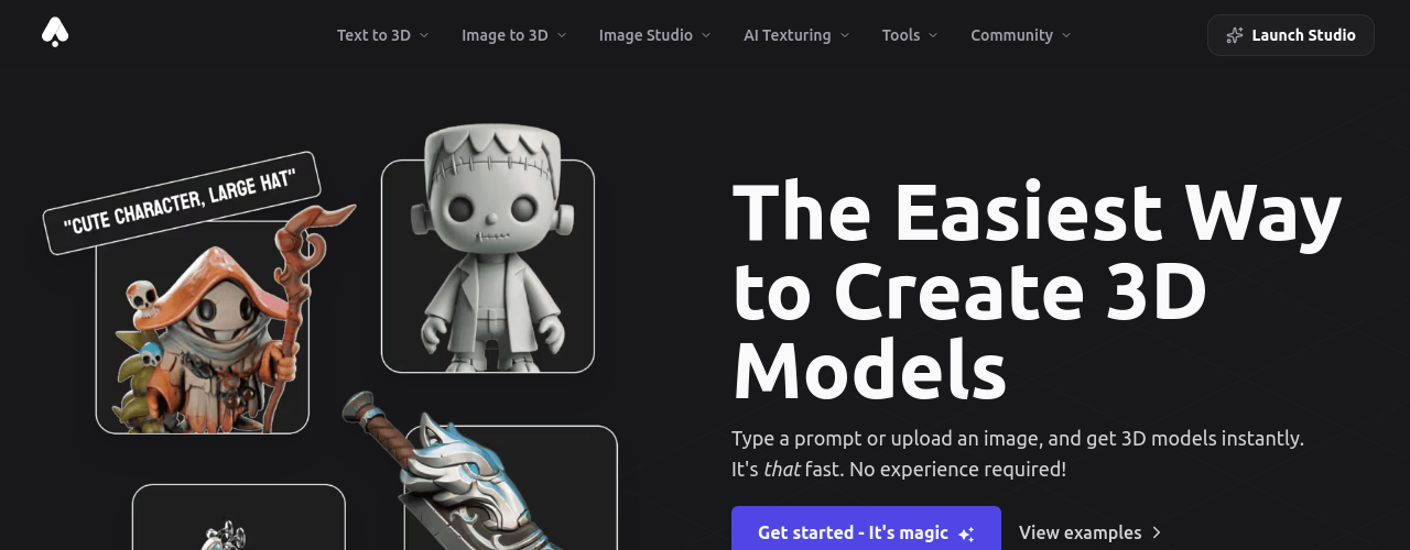 3D AI Studio logo