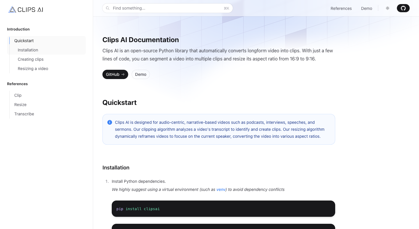 Clips AI - AI Tool