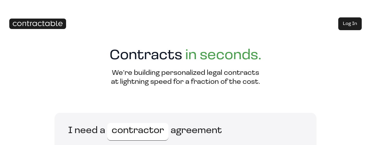Contractable logo