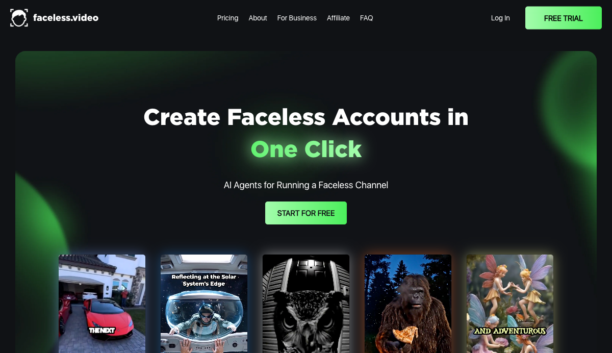 Faceless Video - AI Tool
