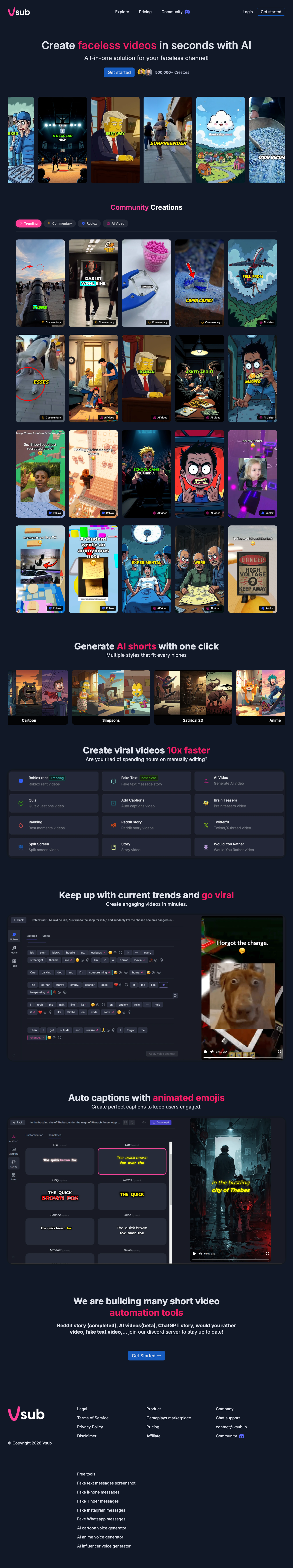 Vsub - AI Tool