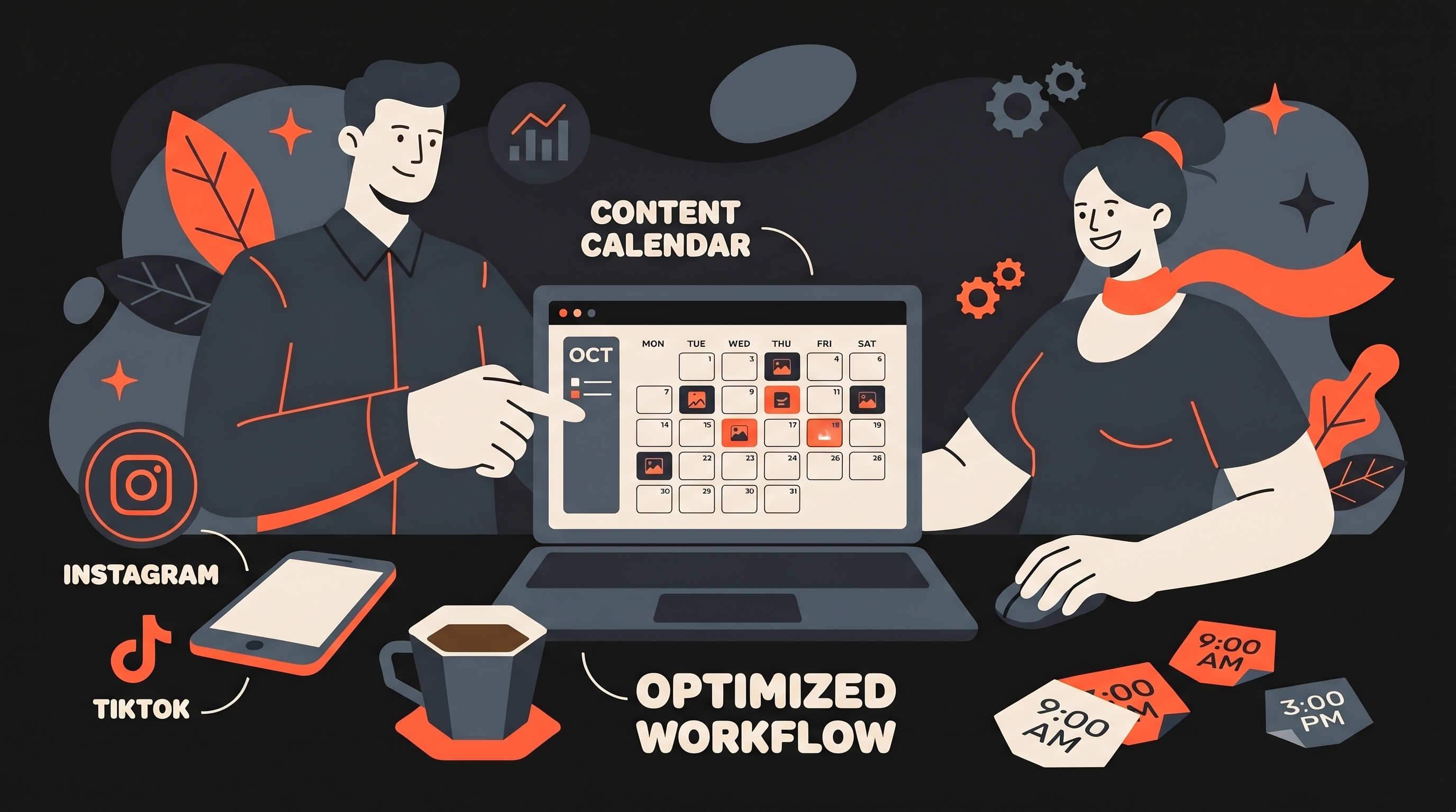 Best social media scheduling tools 2026 content calendar with Instagram and TikTok workflow for growth creators