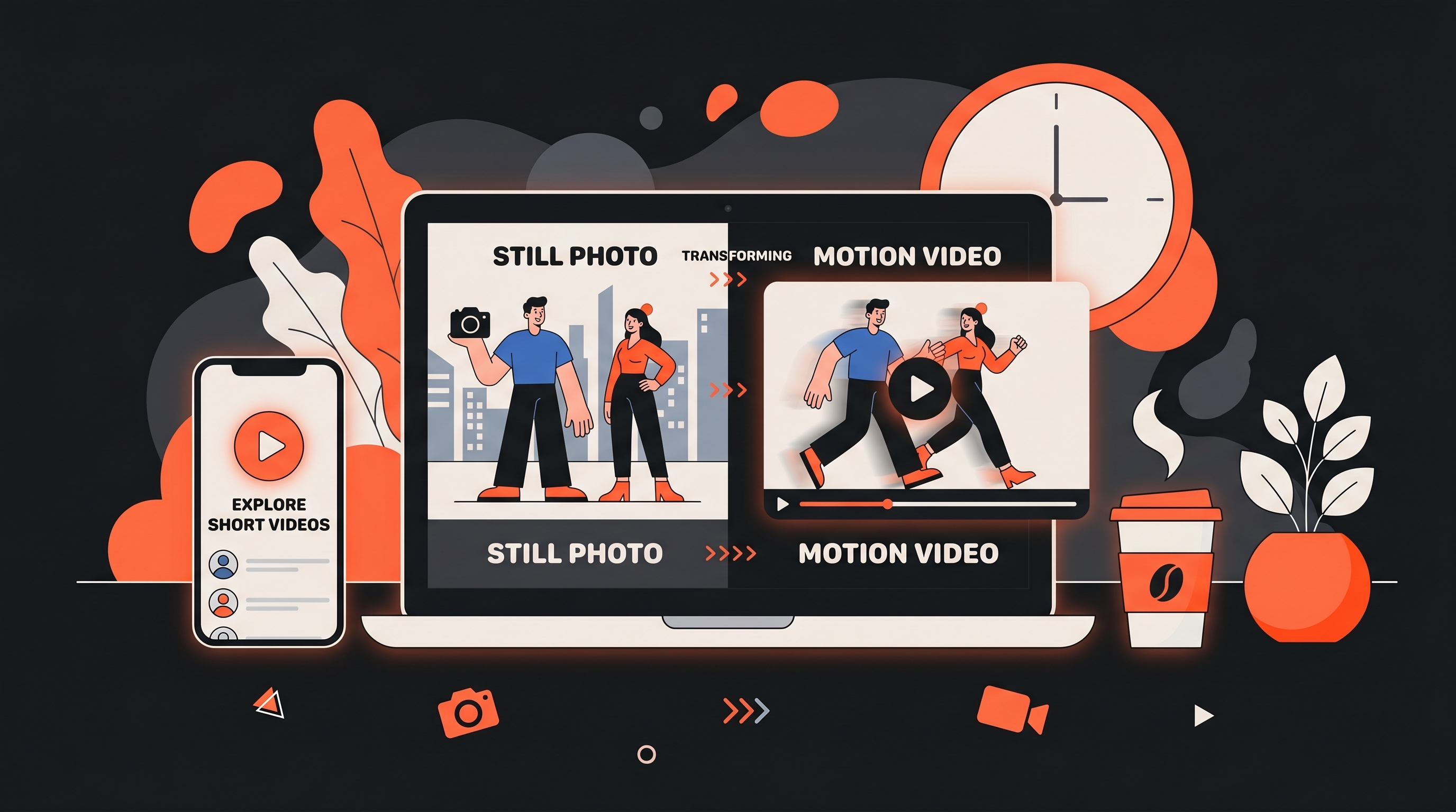 Best image to video ai tools transforming still photo to motion video on laptop and mobile for content creators 
